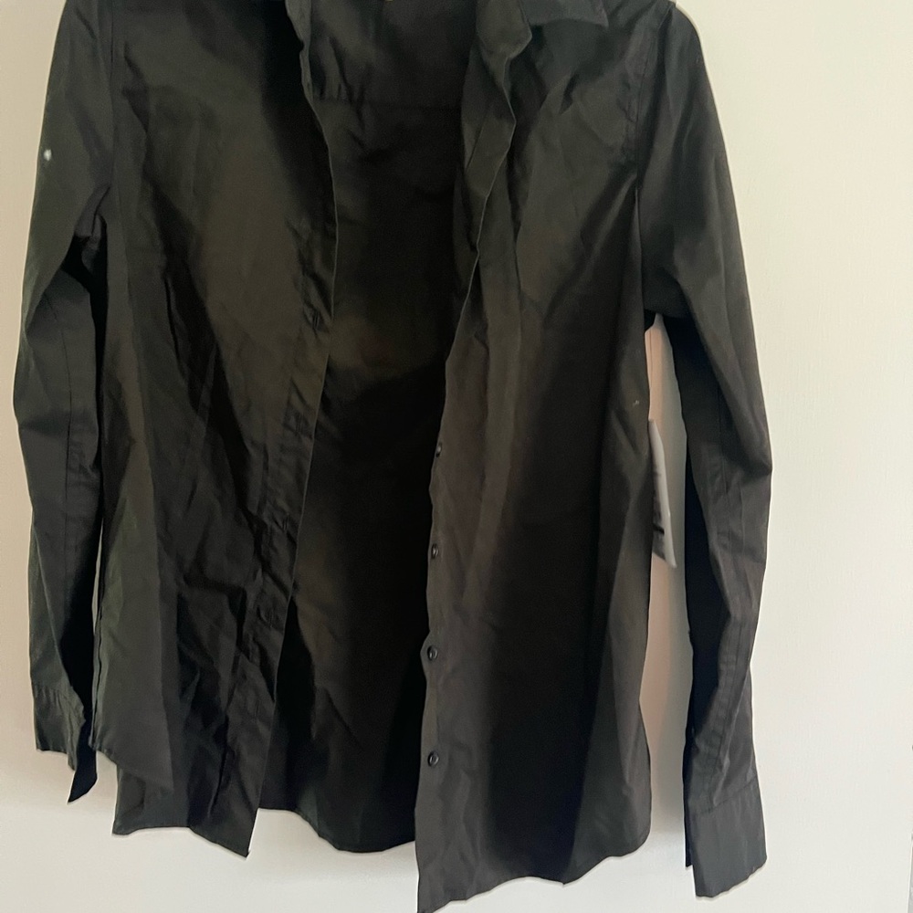 Good American Black Button Down Shirt